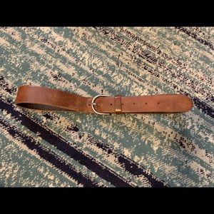 Hollister brown leather belt